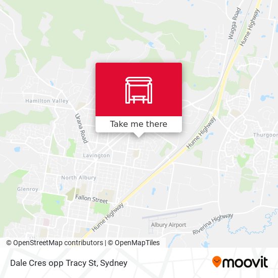 Dale Cres opp Tracy St map