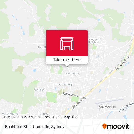 Buchhorn St at Urana Rd map