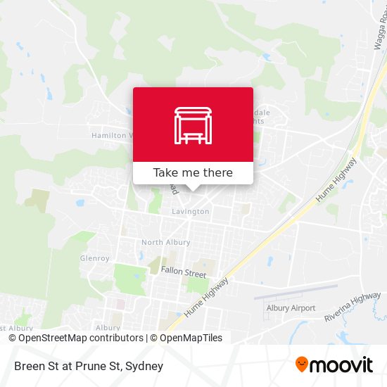 Breen St at Prune St map