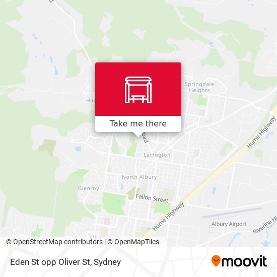 Eden St opp Oliver St map