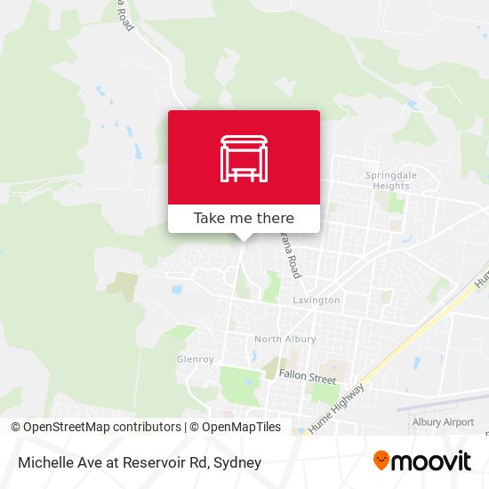 Michelle Ave at Reservoir Rd map