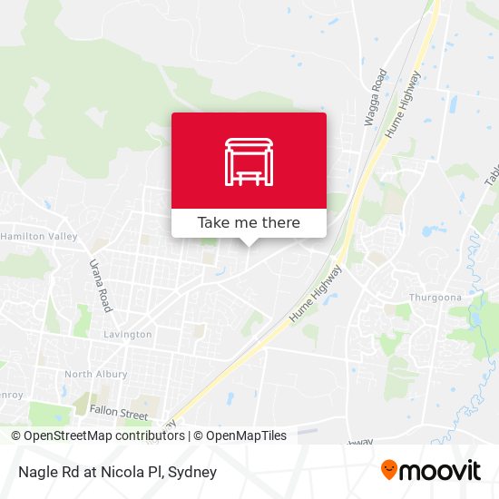 Nagle Rd at Nicola Pl map