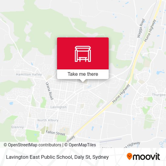 Lavington East Public School, Daly St map