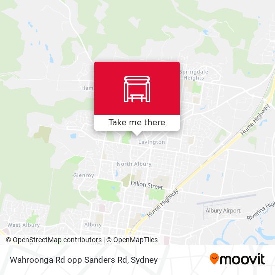 Wahroonga Rd opp Sanders Rd map