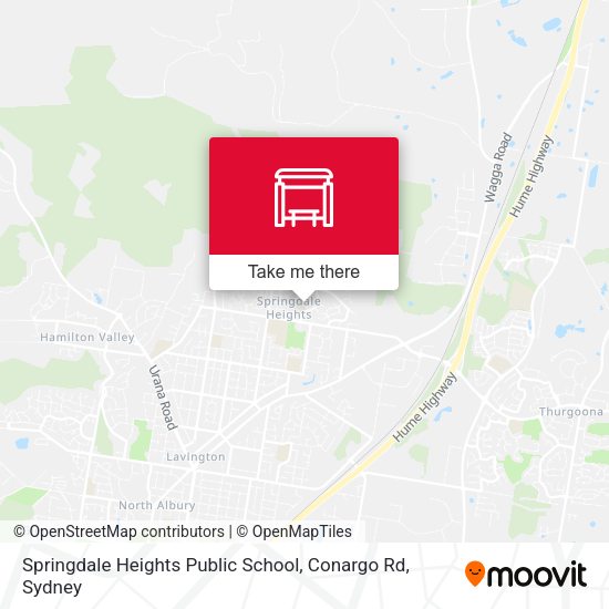 Springdale Heights Public School, Conargo Rd map