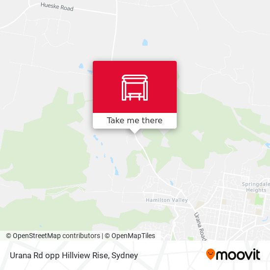 Urana Rd opp Hillview Rise map