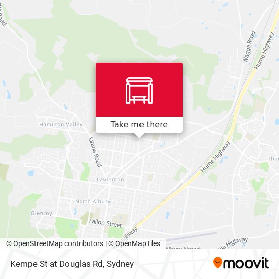 Kempe St at Douglas Rd map