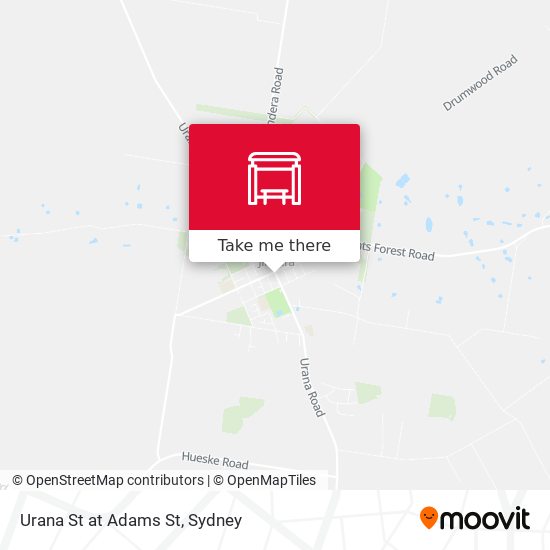 Urana St at Adams St map