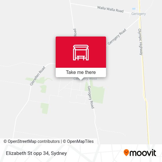 Elizabeth St opp 34 map