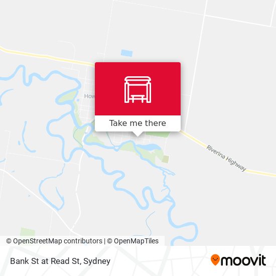 Bank St at Read St map