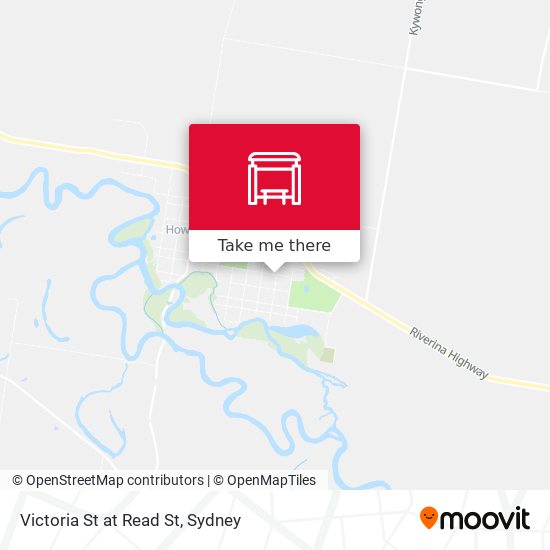 Victoria St at Read St map