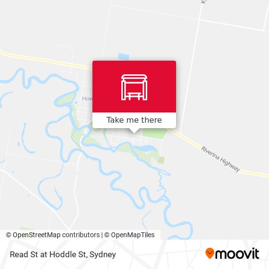 Read St at Hoddle St map