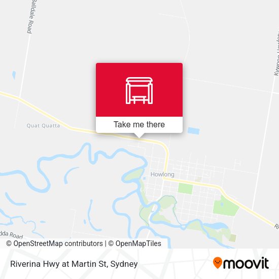 Riverina Hwy at Martin St map