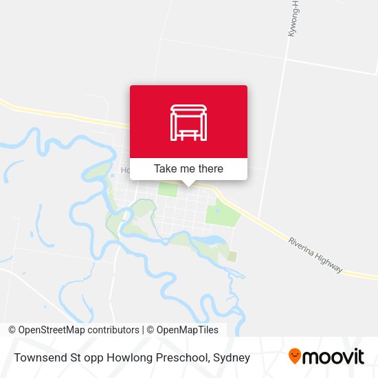 Townsend St opp Howlong Preschool map