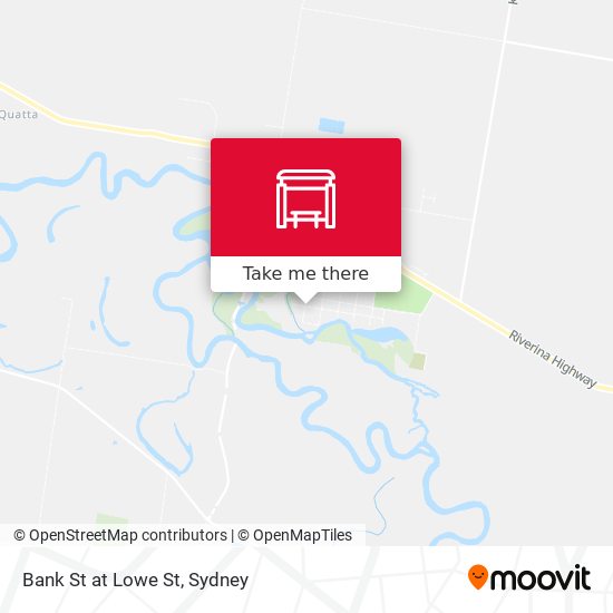 Bank St at Lowe St map