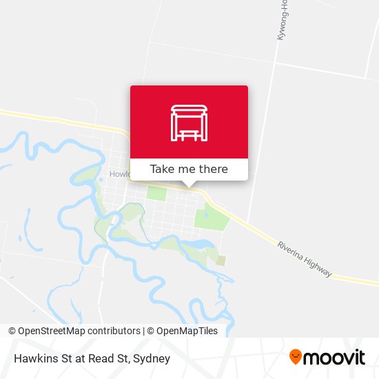 Hawkins St at Read St map
