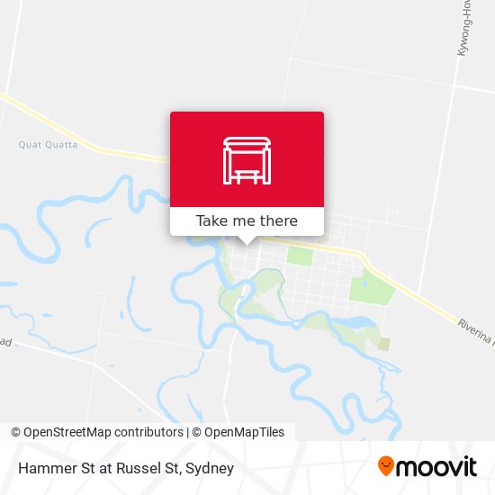 Hammer St at Russel St map