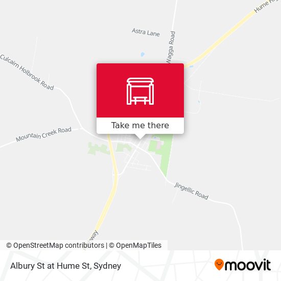 Albury St at Hume St map