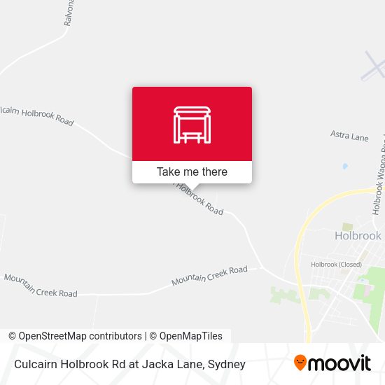 Culcairn Holbrook Rd at Jacka Lane map