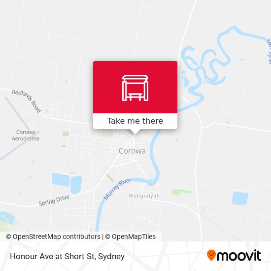 Honour Ave at Short St map
