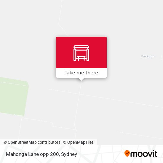 Mahonga Lane opp 200 map