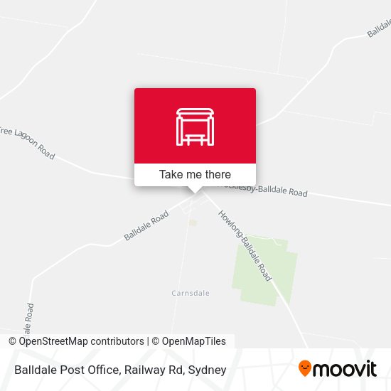 Balldale Post Office, Railway Rd map