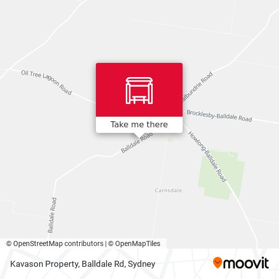 Kavason Property, Balldale Rd map