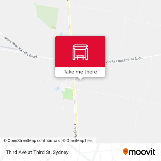 Third Ave at Third St map