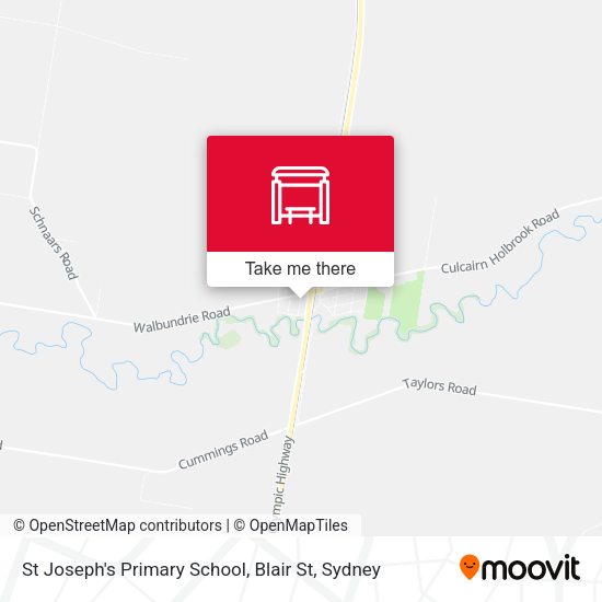 St Joseph's Primary School, Blair St map