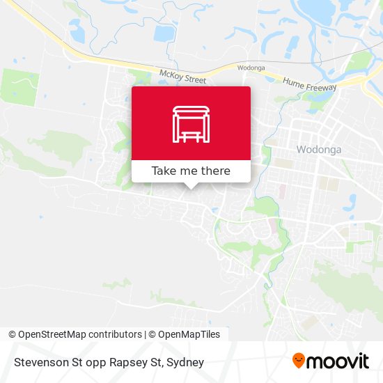 Stevenson St opp Rapsey St map