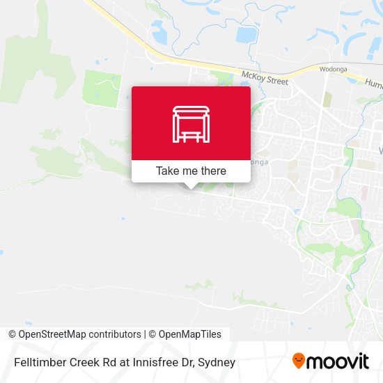 Felltimber Creek Rd at Innisfree Dr map