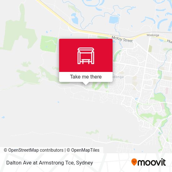 Dalton Ave at Armstrong Tce map