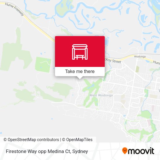 Firestone Way opp Medina Ct map