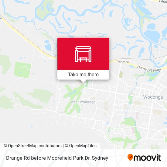 Drange Rd before Moorefield Park Dr map
