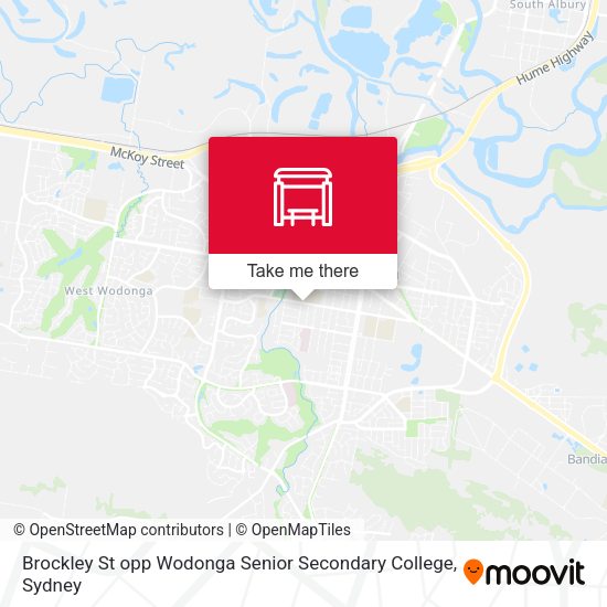 Brockley St opp Wodonga Senior Secondary College map