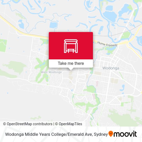 Wodonga Middle Years College / Emerald Ave map