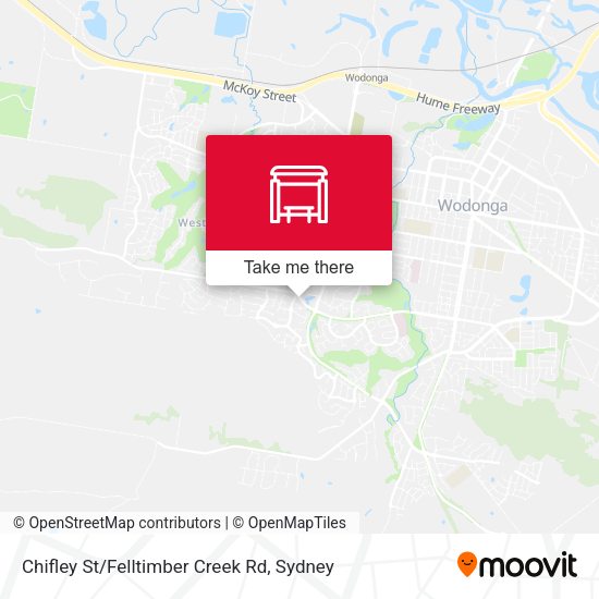Chifley St/Felltimber Creek Rd map