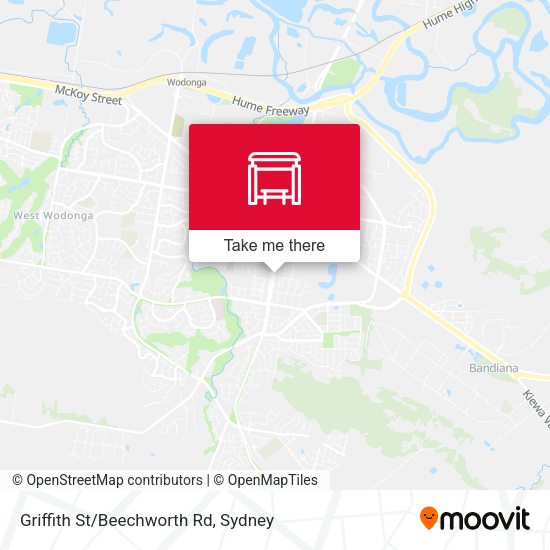 Griffith St/Beechworth Rd map