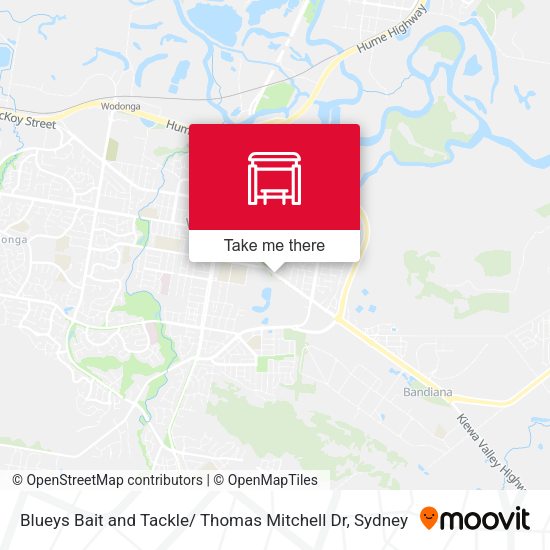 Blueys Bait and Tackle/ Thomas Mitchell Dr map