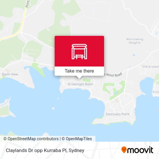 Claylands Dr opp Kurraba Pl map