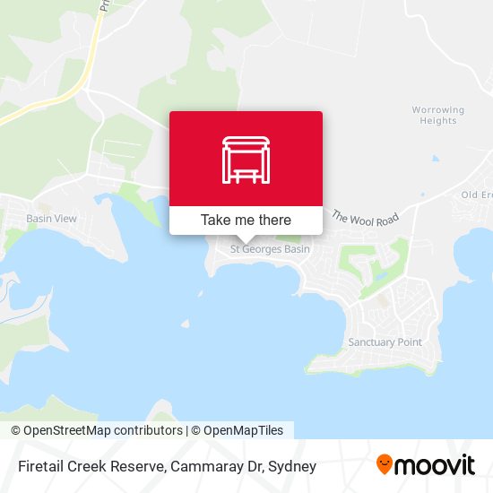 Firetail Creek Reserve, Cammaray Dr map