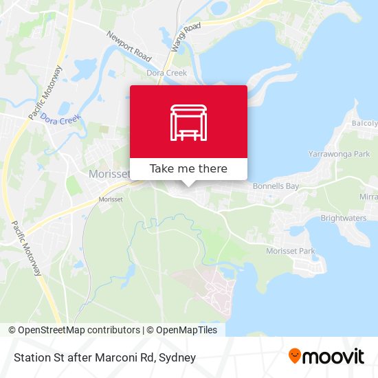 Station St after Marconi Rd map