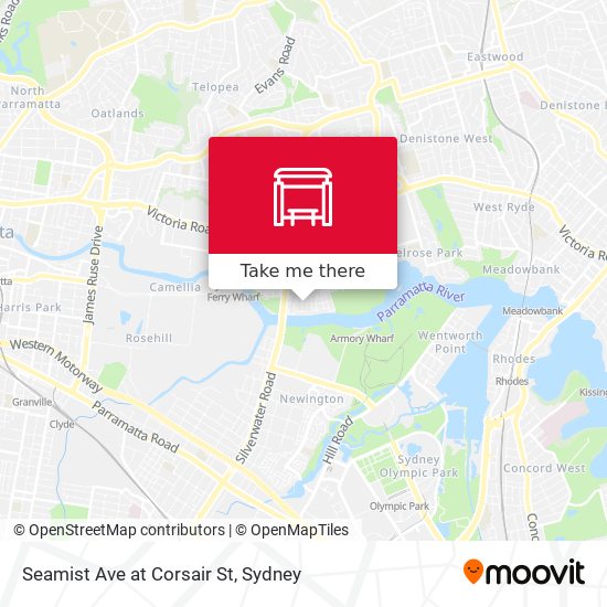 Mapa Seamist Ave at Corsair St