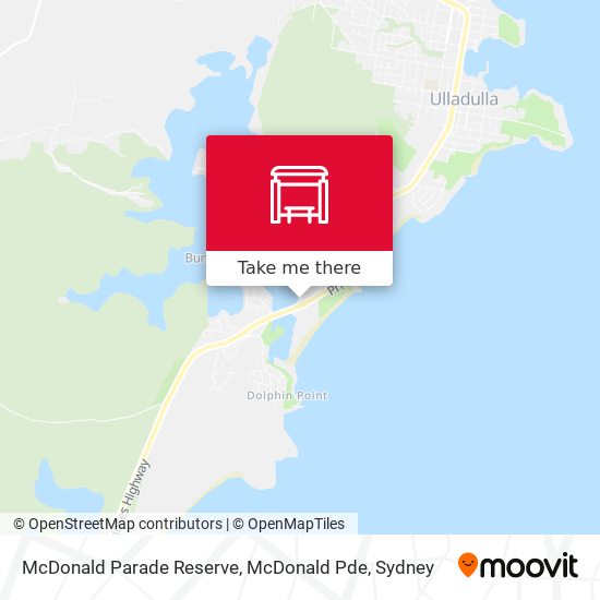 McDonald Parade Reserve, McDonald Pde map