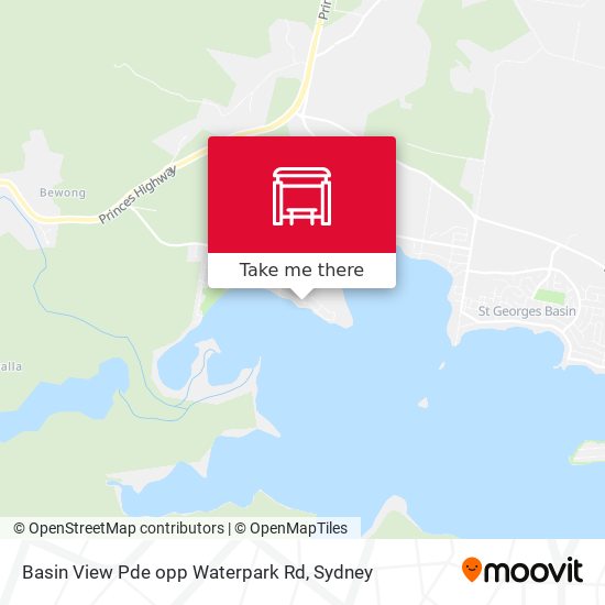 Basin View Pde opp Waterpark Rd map