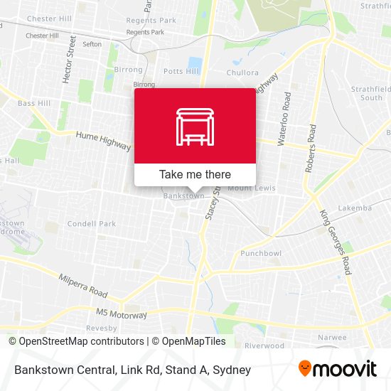 Bankstown Central, Link Rd, Stand A map