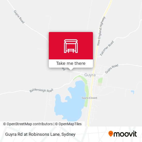 Guyra Rd at Robinsons Lane map
