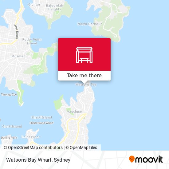 Watsons Bay Wharf map