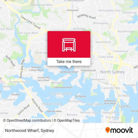 Mapa Northwood Wharf