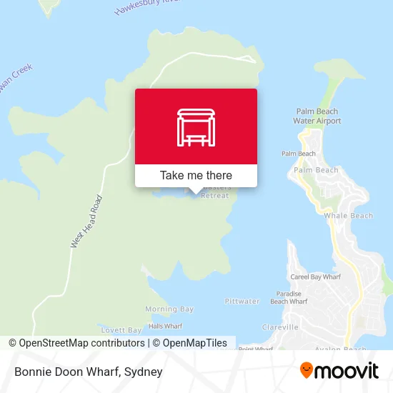 Bonnie Doon Wharf map